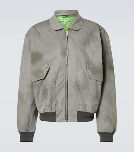 Veste bomber en coton à logo - Acne Studios - Modalova