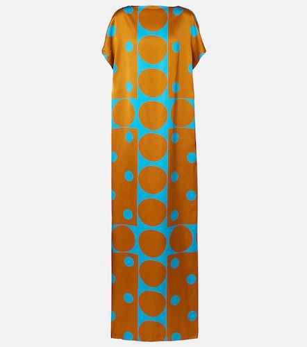Robe longue imprimée en satin - Dries Van Noten - Modalova