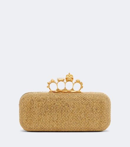 Pochette Knuckle en cuir à ornements - McQueen - Modalova