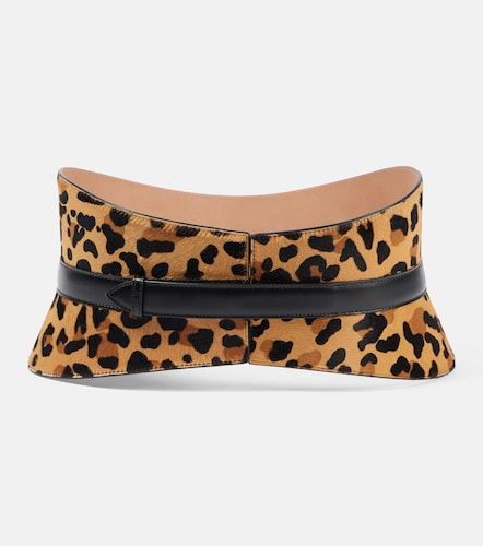 Alaïa Ceinture Neo Bustier en cuir façon poulain - Alaia - Modalova