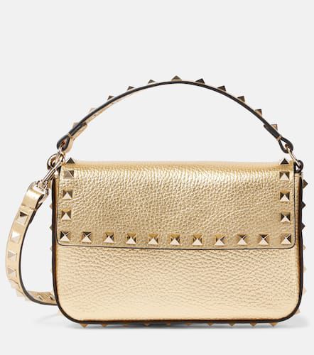 Sac Rockstud Mini en cuir métallisé - Valentino Garavani - Modalova