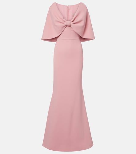 Elie Saab Robe en cady à cape - Elie Saab - Modalova