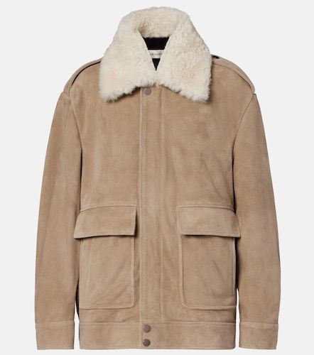 Veste Drey en daim et shearling - Nour Hammour - Modalova