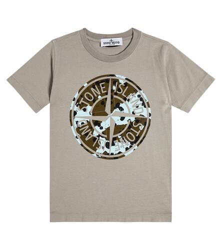 T-shirt en coton à logo - Stone Island Junior - Modalova