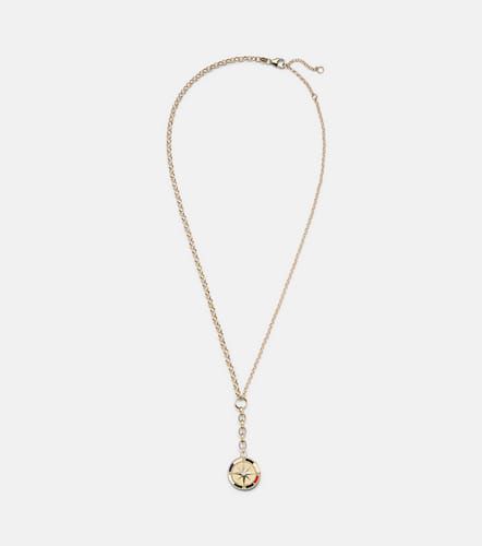 Collier Internal Compass en or 18 ct, diamants et émail - FoundRae - Modalova