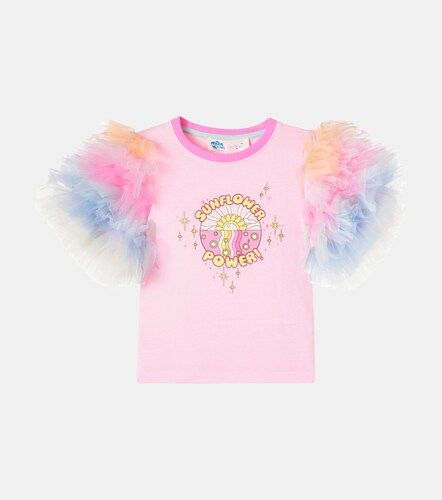 T-shirt Sunflower Power imprimé en coton - Tutu Du Monde - Modalova