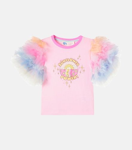 T-shirt Sunflower Power imprimé en coton - Tutu Du Monde - Modalova