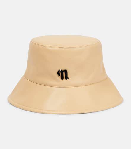 Chapeau bob Caran en cuir synthétique à logo - Nanushka - Modalova