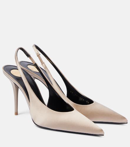 Escarpins Norma 90 en satin - Saint Laurent - Modalova