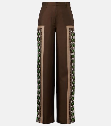 Pantalon ample imprimé en soie - Tory Burch - Modalova