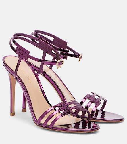 Sandales en cuir métallisé - Gianvito Rossi - Modalova