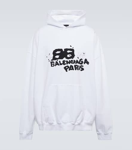 Sweat-shirt à capuche en coton à logo - Balenciaga - Modalova