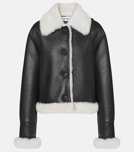 Loewe Veste en cuir et shearling - Loewe - Modalova