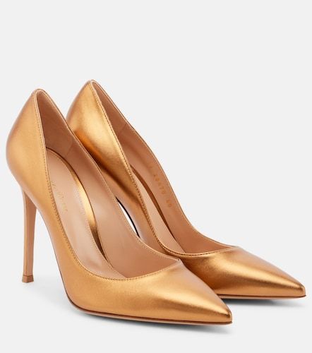 Escarpins Gianvito 105 en cuir métallisé - Gianvito Rossi - Modalova