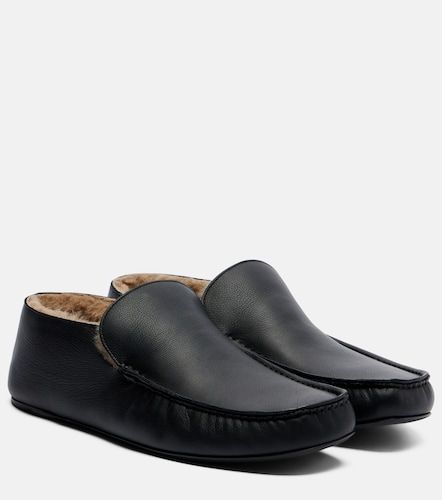 Mocassins Leo en cuir et shearling - The Row - Modalova