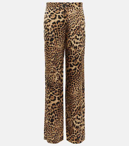 Pantalon Germain en soie à motif léopard - Nili Lotan - Modalova