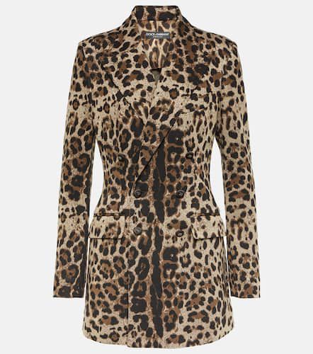 Blazer à motif léopard - Dolce&Gabbana - Modalova