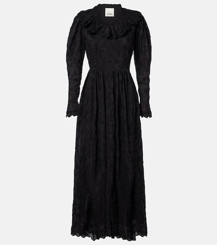 Robe longue Zoen en coton et soie à fleurs - Isabel Marant - Modalova
