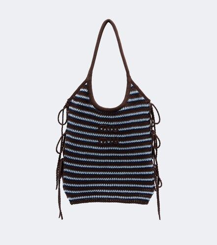 Cabas Ivy en crochet à rayures - Miu Miu - Modalova