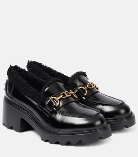 Mocassins en cuir et shearling - Tod's - Modalova