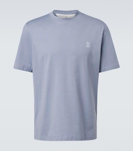 T-shirt en coton à logo - Brunello Cucinelli - Modalova