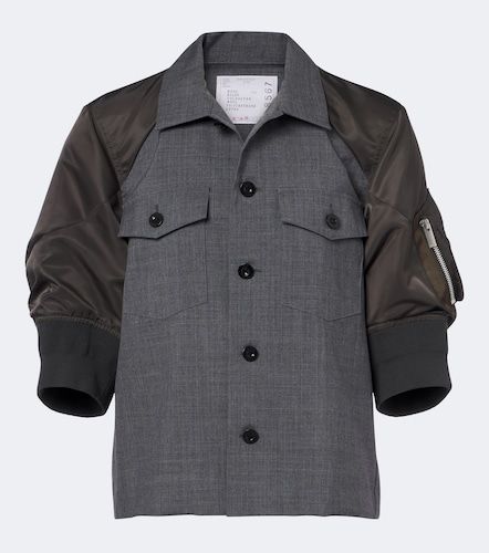 Sacai Veste en sergé de laine - Sacai - Modalova