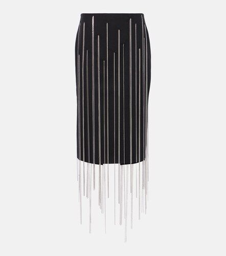 Jupe midi à détail chaîne - Victoria Beckham - Modalova