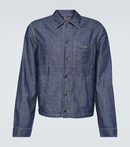 Prada Surchemise en coton et lin - Prada - Modalova