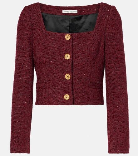 Veste en tweed à sequins - Alessandra Rich - Modalova