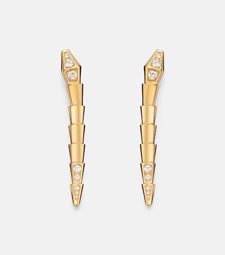 Boucles d'oreilles Serpenti Viper en or 18 ct et diamants - Bvlgari - Modalova
