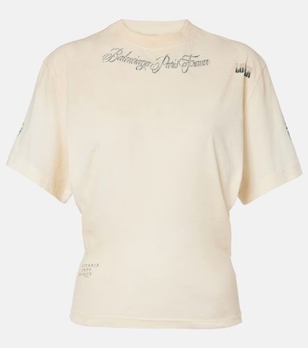 T-shirt en coton à imprimé - Balenciaga - Modalova