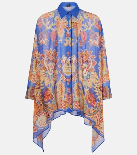 Etro Poncho imprimé - Etro - Modalova