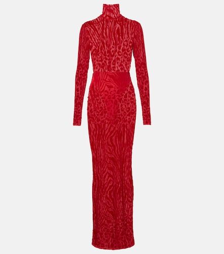 Robe longue imprimée à col roulé - Alex Perry - Modalova