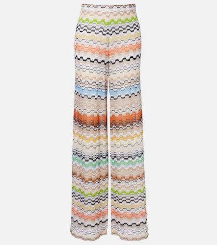 Pantalon ample Zig Zag à taille haute - Missoni - Modalova