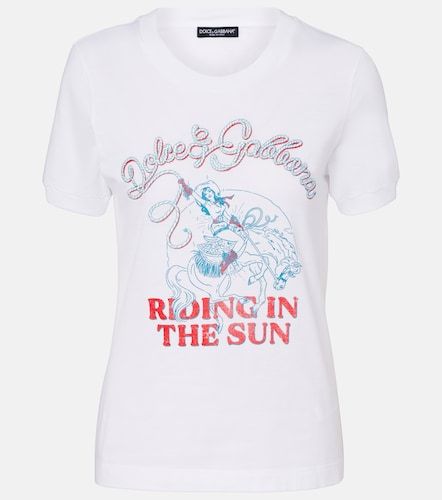 T-shirt imprimé en coton - Dolce&Gabbana - Modalova
