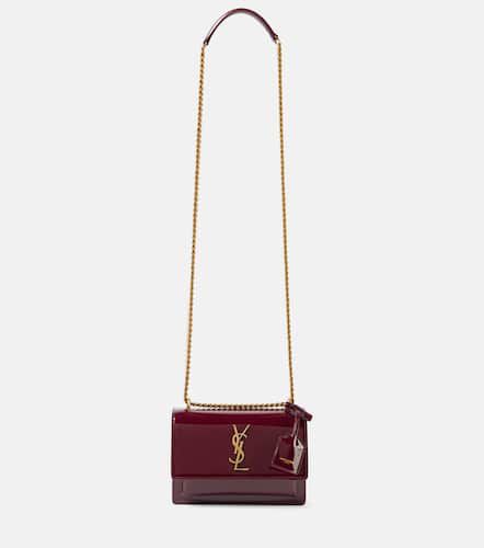 Sac Sunset Small en cuir verni - Saint Laurent - Modalova