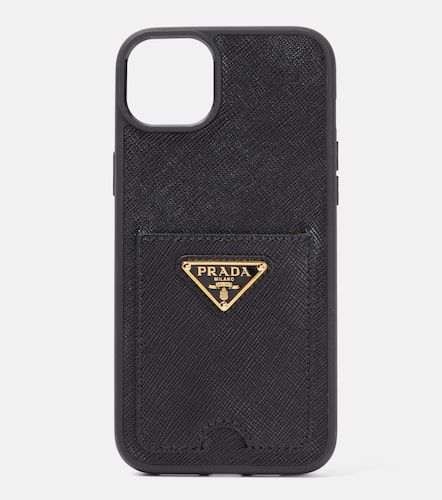 Coque pour iPhone 14 Max en cuir - Prada - Modalova