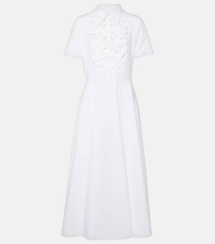 Robe midi brodée en coton - Valentino - Modalova