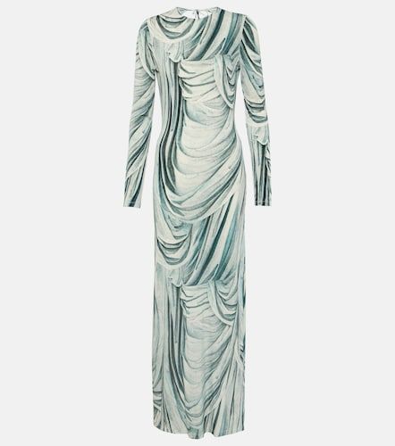 Robe longue en jersey imprimée - Rabanne - Modalova