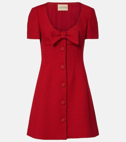 Robe en tweed de laine mélangée - Valentino - Modalova