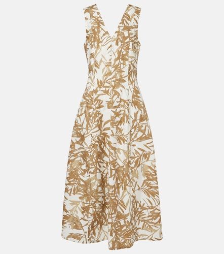 Robe midi imprimée en coton - Brunello Cucinelli - Modalova