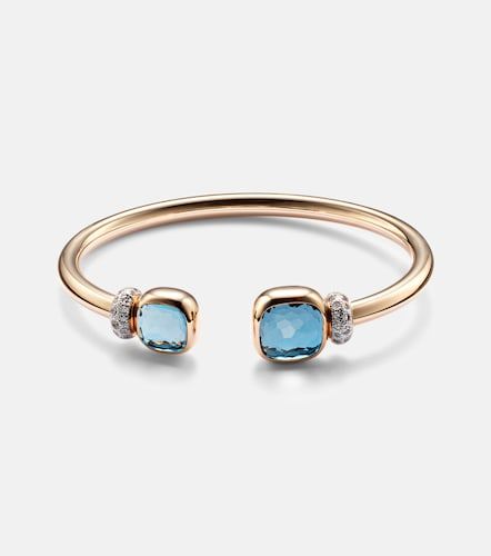 Bracelet Nudo en or rose 18 ct, topazes et diamant - Pomellato - Modalova
