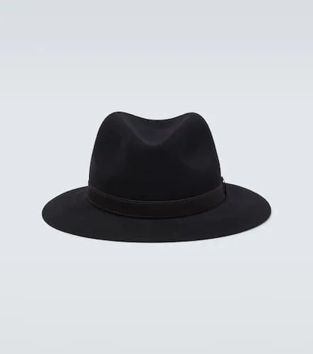 Borsalino Fedora en laine et cuir - Borsalino - Modalova