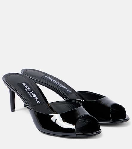 Dolce&Gabbana Mules en cuir verni - Dolce&Gabbana - Modalova