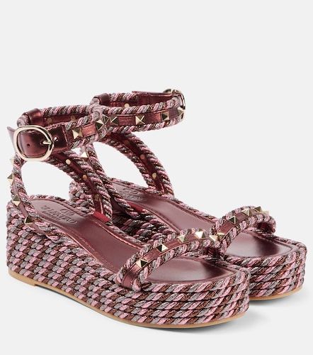 Sandales espadrilles Rockstud Torchon - Valentino Garavani - Modalova