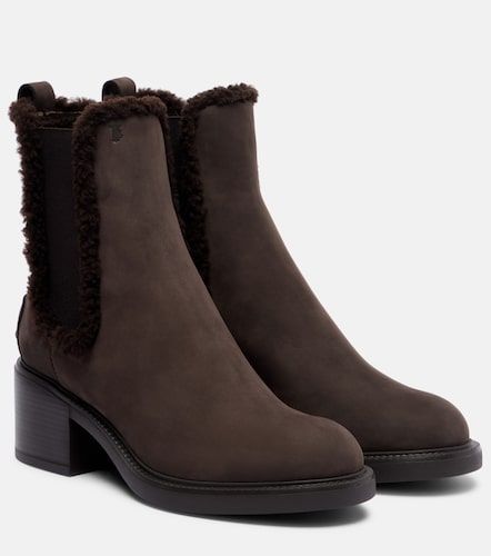 Bottines Chelsea en cuir et shearling - Tod's - Modalova