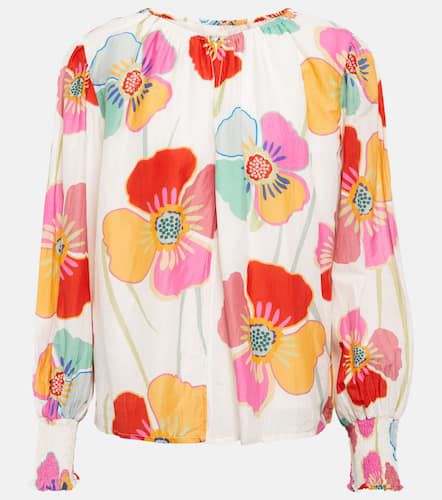 Blouse Avery en coton et soie à fleurs - Velvet - Modalova