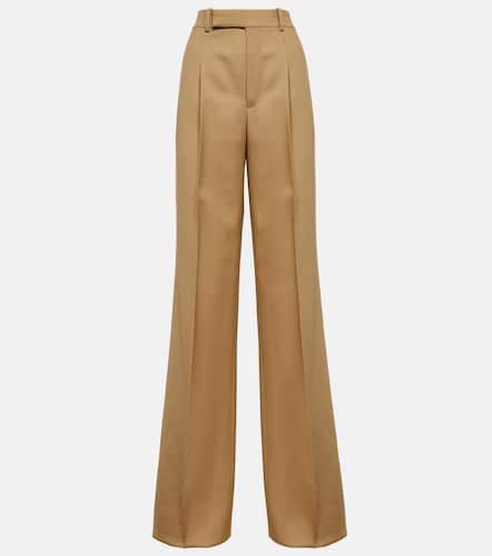 Pantalon ample à taille haute en laine - Saint Laurent - Modalova