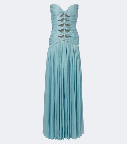 Robe longue en georgette Lurex® - Costarellos - Modalova