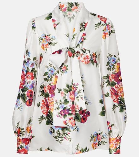 Blouse en soie à fleurs - Dolce&Gabbana - Modalova